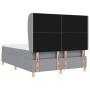 Cama Box Spring con colchón tela gris claro 160x200 cm by , Beds and slatted bases - Ref: Foro24-3340823, Price: 577,91 €, Di...