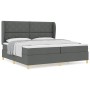 Cama Box Spring con colchón tela gris oscuro 200x200 cm von , Betten und Lattenroste - Ref: Foro24-3340838, Preis: 666,43 €, ...