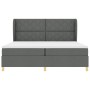 Cama Box Spring con colchón tela gris oscuro 200x200 cm von , Betten und Lattenroste - Ref: Foro24-3340838, Preis: 666,43 €, ...