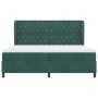 Cama Box Spring con colchón terciopelo verde oscuro 200x200 cm by , Beds and slatted bases - Ref: Foro24-3340895, Price: 772,...