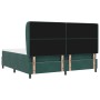 Cama Box Spring con colchón terciopelo verde oscuro 200x200 cm by , Beds and slatted bases - Ref: Foro24-3340895, Price: 772,...