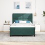 Cama Box Spring con colchón terciopelo verde oscuro 140x190 cm | Foro24.es | Tu tienda online para hogar, jardín y más Foro24.es