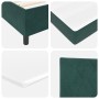 Cama Box Spring con colchón terciopelo verde oscuro 140x190 cm | Foro24.es | Tu tienda online para hogar, jardín y más Foro24.es