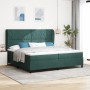 Cama Box Spring con colchón terciopelo verde oscuro 200x200 cm | Foro24.es | Tu tienda online para hogar, jardín y más Foro24.es