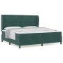 Cama Box Spring con colchón terciopelo verde oscuro 200x200 cm | Foro24.es | Tu tienda online para hogar, jardín y más Foro24.es