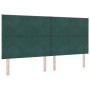 Cama Box Spring con colchón terciopelo verde oscuro 200x200 cm | Foro24.es | Tu tienda online para hogar, jardín y más Foro24.es