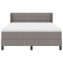 Cama con Base Tapizada y Colchón Taupe 140x190 cm Tela, Cabecero Diseño de Líneas Taupe 140 cm Tela | Foro24.es | Tu tienda online para hogar, jardín y más Foro24.es
