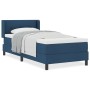 Cama Box Spring con Colchón Azul 90x190 cm, Cabecero Tapizado con Botones Azul 90 cm von , Betten und Lattenroste - Ref: Foro...
