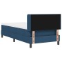 Cama Box Spring con Colchón Azul 90x190 cm, Cabecero Tapizado con Botones Azul 90 cm von , Betten und Lattenroste - Ref: Foro...