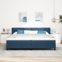 Cama con Somier  y Colchón Azul 200x200 cm Tapicería, Cabecero  con Botones Azul 200 cm Tapicería | Foro24.es | Tu tienda online para hogar, jardín y más Foro24.es