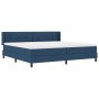 Cama con Somier  y Colchón Azul 200x200 cm Tapicería, Cabecero  con Botones Azul 200 cm Tapicería | Foro24.es | Tu tienda online para hogar, jardín y más Foro24.es