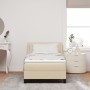 Cama con Base de Resortes  con Colchón Crema 90x190 cm Tejido, Cabecero  Diseño de Bloques de Diamante Crema 90 cm Tejido | Foro24.es | Tu tienda online para hogar, jardín y más Foro24.es