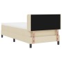 Cama con Base de Resortes  con Colchón Crema 90x190 cm Tejido, Cabecero  Diseño de Bloques de Diamante Crema 90 cm Tejido | Foro24.es | Tu tienda online para hogar, jardín y más Foro24.es