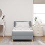 Cama con Somier con Colchón Gris Claro 90x200 cm Tela,  Cabecero Diseño de Diamantes Gris Claro 90 cm Tela | Foro24.es | Tu tienda online para hogar, jardín y más Foro24.es