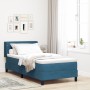 Cama Box Spring con colchón terciopelo azul oscuro 90x200 cm by , Beds and slatted bases - Ref: Foro24-3341400, Price: 325,95...