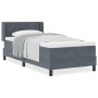 Cama Box Spring con colchón terciopelo gris oscuro 90x200 cm | Foro24.es | Tu tienda online para hogar, jardín y más Foro24.es