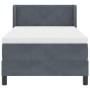 Cama Box Spring con colchón terciopelo gris oscuro 90x200 cm | Foro24.es | Tu tienda online para hogar, jardín y más Foro24.es