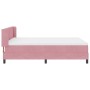 Cama Box Spring con colchón terciopelo rosa 160x200 cm by , Beds and slatted bases - Ref: Foro24-3341533, Price: 474,76 €, Di...