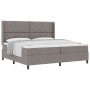 Cama Box Spring con colchón tela taupé 200x200 cm by , Beds and slatted bases - Ref: Foro24-3341732, Price: 725,27 €, Discoun...