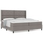 Cama Box Spring con colchón tela taupé 200x200 cm by , Beds and slatted bases - Ref: Foro24-3341732, Price: 725,27 €, Discoun...