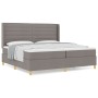 Cama con somier y colchón Taupe 200x200 cm Tela | Foro24.es | Tu tienda online para hogar, jardín y más Foro24.es