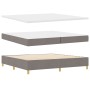 Cama con somier y colchón Taupe 200x200 cm Tela | Foro24.es | Tu tienda online para hogar, jardín y más Foro24.es