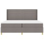 Cama con somier y colchón Taupe 200x200 cm Tela | Foro24.es | Tu tienda online para hogar, jardín y más Foro24.es