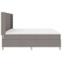 Cama con somier y colchón Taupe 200x200 cm Tela | Foro24.es | Tu tienda online para hogar, jardín y más Foro24.es