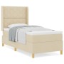 Cama con Somier y Colchón en Crema - 90x200 cm Tela von , Betten und Lattenroste - Ref: Foro24-3341880, Preis: 335,52 €, Raba...