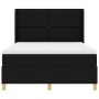 Cama Box Spring con colchón Negro 140x200 cm Tela by , Beds and slatted bases - Ref: Foro24-3341898, Price: 537,45 €, Discoun...