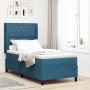 Cama con somier y colchón  Azul Oscuro 100x200 cm Aterciopelado | Foro24.es | Tu tienda online para hogar, jardín y más Foro24.es