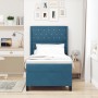 Cama con somier y colchón  Azul Oscuro 100x200 cm Aterciopelado | Foro24.es | Tu tienda online para hogar, jardín y más Foro24.es