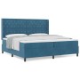 Cama con somier y colchón azul oscuro 200x200 cm de terciopelo | Foro24.es | Tu tienda online para hogar, jardín y más Foro24.es