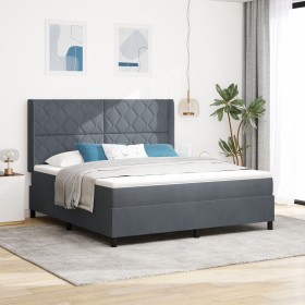 Comprar Cama con Colchón Box Spring Gris Oscuro