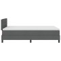 Cama Box Spring con Colchón & LED Gris Oscuro 120x200 cm Tela by , Beds and slatted bases - Ref: Foro24-3342122, Price: 420,5...