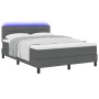 Cama con somier con colchón & LED gris oscuro 140x190 cm Tela | Foro24.es | Tu tienda online para hogar, jardín y más Foro24.es