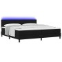 Cama con Base de Resortes con Colchón & Luz LED Negra 200x200 cm Tela | Foro24.es | Tu tienda online para hogar, jardín y más Foro24.es