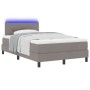 Cama con somier con colchón y LED taupe 120x190 cm tela by , Beds and slatted bases - Ref: Foro24-3342195, Price: 380,25 €, D...