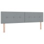 Cama con Somier con Colchón y LED Gris Claro 180x200 cm Tela | Foro24.es | Tu tienda online para hogar, jardín y más Foro24.es