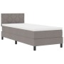 Cama con Box Spring, Colchón y Luz LED Taupe 80x200 cm Tela | Foro24.es | Tu tienda online para hogar, jardín y más Foro24.es