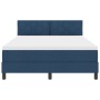 Cama Base Tapizada con Colchón & LED Azul 140x190 cm Tela by , Beds and slatted bases - Ref: Foro24-3342288, Price: 458,87 €,...