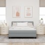 Cama con Sommier y Colchón & LED Gris Claro 140x200 cm Tela | Foro24.es | Tu tienda online para hogar, jardín y más Foro24.es