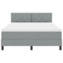 Cama con Sommier y Colchón & LED Gris Claro 140x200 cm Tela | Foro24.es | Tu tienda online para hogar, jardín y más Foro24.es