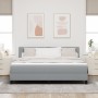 Cama con base con colchón y LED gris claro 180x200 cm Tela | Foro24.es | Tu tienda online para hogar, jardín y más Foro24.es
