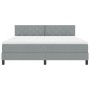 Cama con base con colchón y LED gris claro 180x200 cm Tela | Foro24.es | Tu tienda online para hogar, jardín y más Foro24.es