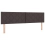 Cama Box Spring con Colchón y LED Marrón Oscuro 180x200 cm Tela by , Beds and slatted bases - Ref: Foro24-3342306, Price: 552...