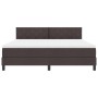 Cama Box Spring con Colchón y LED Marrón Oscuro 180x200 cm Tela by , Beds and slatted bases - Ref: Foro24-3342306, Price: 552...