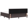 Cama Box Spring con Colchón y LED Marrón Oscuro 180x200 cm Tela by , Beds and slatted bases - Ref: Foro24-3342306, Price: 552...