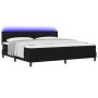 Cama con Somier Con Colchón & LED Negra 200x200 cm Tela | Foro24.es | Tu tienda online para hogar, jardín y más Foro24.es