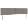 Cama Box Spring con Colchón y Luz LED Taupe 200x200 cm Tela by , Beds and slatted bases - Ref: Foro24-3342314, Price: 640,04 ...